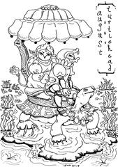 August Coloring Page