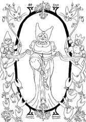 April Coloring Page